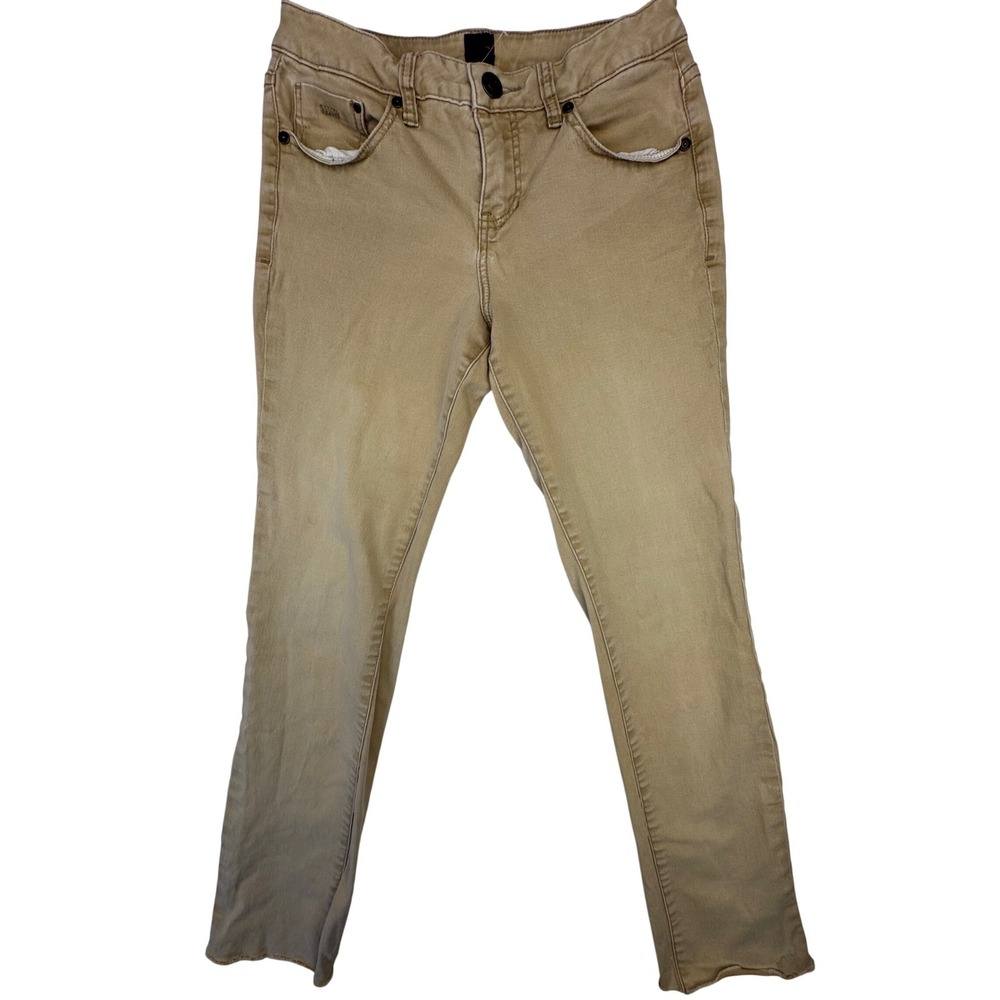 Jag Jeans Straight Leg Pants Womens 4 Tan‎ Khaki Cotton Blend JW770 - Picture 1 of 11